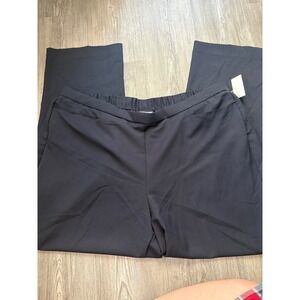 Laura Scott Womens Plus Size 22W Black Pull On Pant Avg
